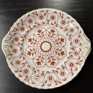 Royal Crown Derby Rougemont Dessert Sandwich Cake Plate Discontinued EUC